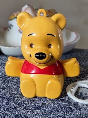 Classic Vintage Yellow Bear Toy with Red Shirt - Kids Toys